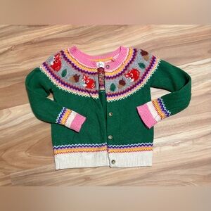 Mini Boden Fair Isle Fox Cardigan
